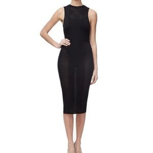 Good American Black Sheer Dress